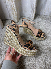 Load image into Gallery viewer, Natalie Summer Wedges Animal Print