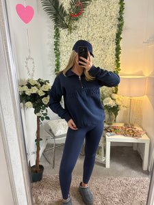 New York 1/4 Zip Navy