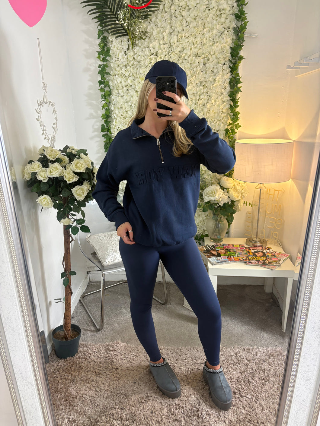 New York 1/4 Zip Navy