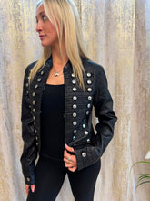 Load image into Gallery viewer, Aimee Leather Jacket Black
