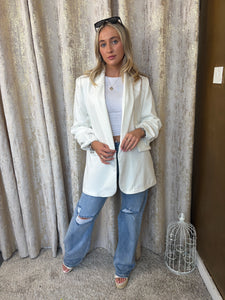 Mia Blazer White