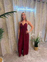 Load image into Gallery viewer, Jenna Jumpsuit Burgundy

