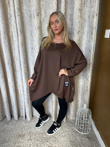 Zoey Sweatshirt Brown