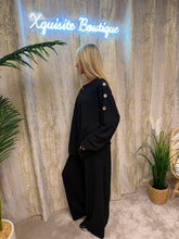 Load image into Gallery viewer, Bonnie Long Sleeve Set Black
