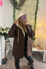 Load image into Gallery viewer, Poppy Hooded Blazer Brown
