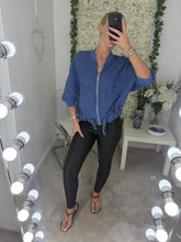 Load image into Gallery viewer, Liberty Bomber Jacket Blue
