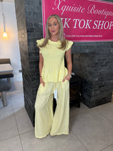 Load image into Gallery viewer, Mabel Linen Pants Lemon
