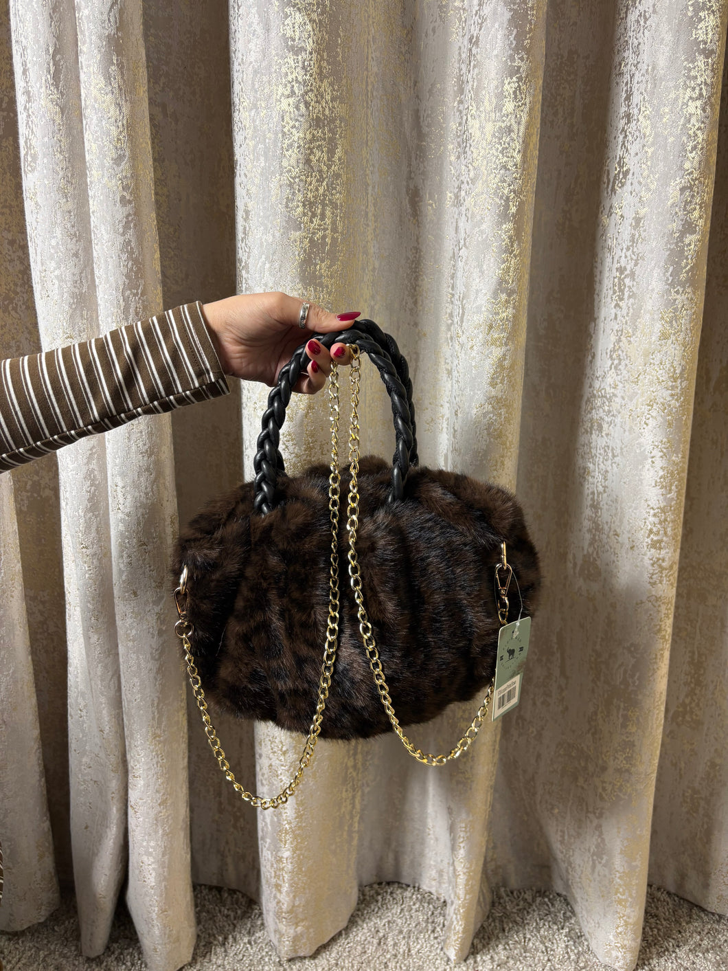 Fluffy Bag Animal Print