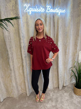 Load image into Gallery viewer, Amy T-shirt Burgundy
