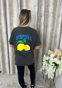 Lemon T-shirt Grey