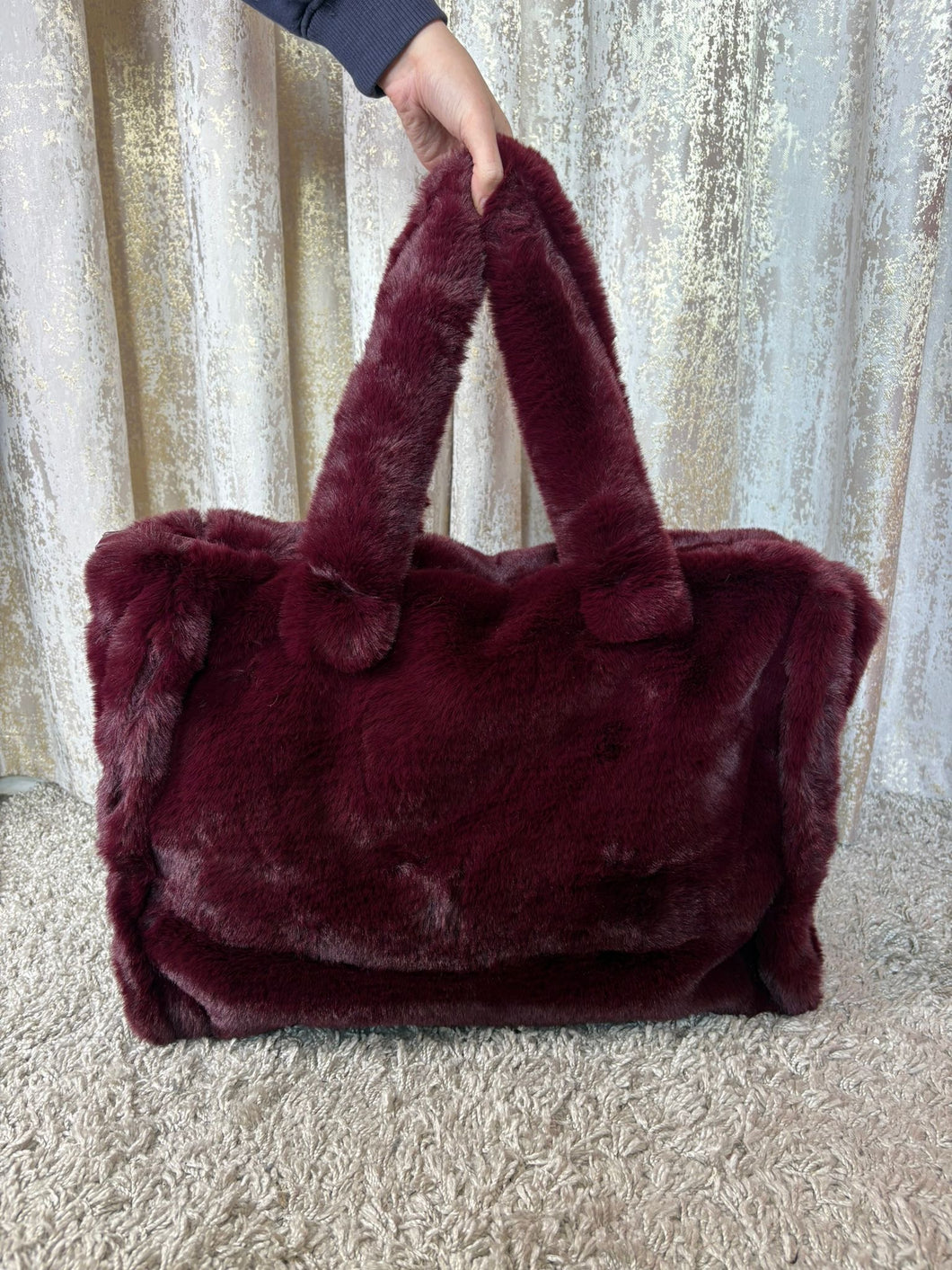 Teddy Bag Burgundy
