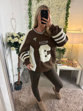 Load image into Gallery viewer, Blake Jumper Brown &amp; Cream
