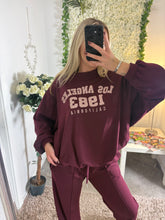 Load image into Gallery viewer, Los Angeles Tracksuit Burgundy
