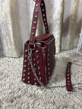 Load image into Gallery viewer, Studded Bag Burgundy
