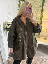 Load image into Gallery viewer, Harper Hooded Jacket Brown
