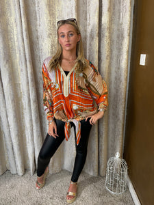 Clara Top Orange