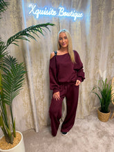 Load image into Gallery viewer, Natalie Tracksuit Burgundy
