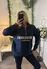 Load image into Gallery viewer, Vancouver 1/4 Zip Navy
