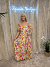 Load image into Gallery viewer, Jasmine Dress Yellow &amp; Red
