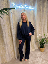 Load image into Gallery viewer, Holly Hoodie Set Navy
