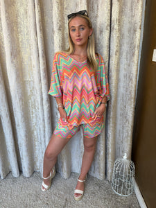 Leah Short Set Orange