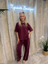 Load image into Gallery viewer, Riley Set Burgundy
