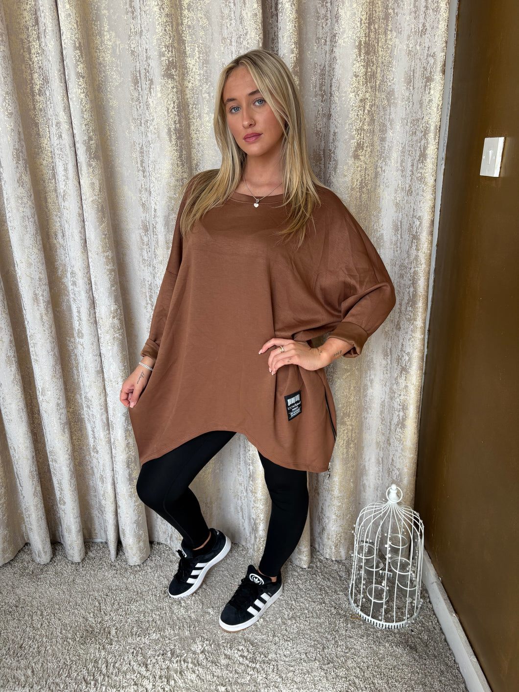 Zoey Sweatshirt Tan
