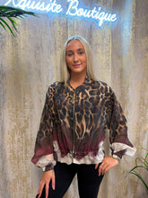 Load image into Gallery viewer, Bella Bomber Jacket Burgundy
