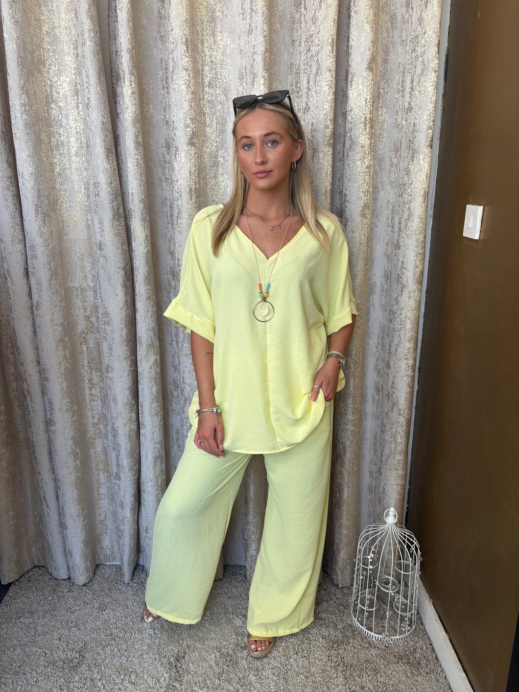 Nola Necklace Set Lemon