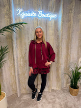 Load image into Gallery viewer, Arabella Hoodie Burgundy
