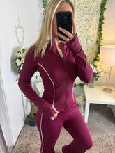 Load image into Gallery viewer, Olivia Sports Set Burgundy
