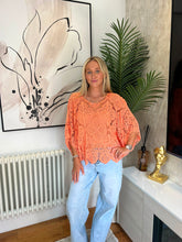 Load image into Gallery viewer, Coco Crochet Top Orange
