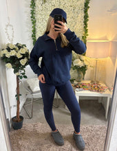 Load image into Gallery viewer, New York 1/4 Zip Jumper Navy
