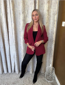 Mia Blazer Burgendy