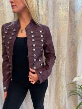 Load image into Gallery viewer, Aimee Leather Jacket Burgundy

