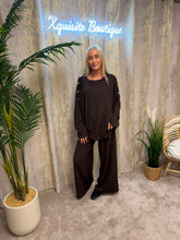 Load image into Gallery viewer, Bonnie Long Sleeve Set Brown
