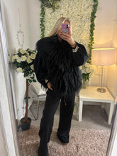 Load image into Gallery viewer, Peacock Gilet Black
