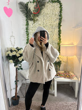 Load image into Gallery viewer, Tatum Hooded Jacket Cream
