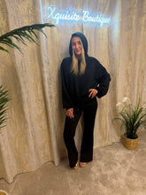 Load image into Gallery viewer, Holly Hoodie Set Black
