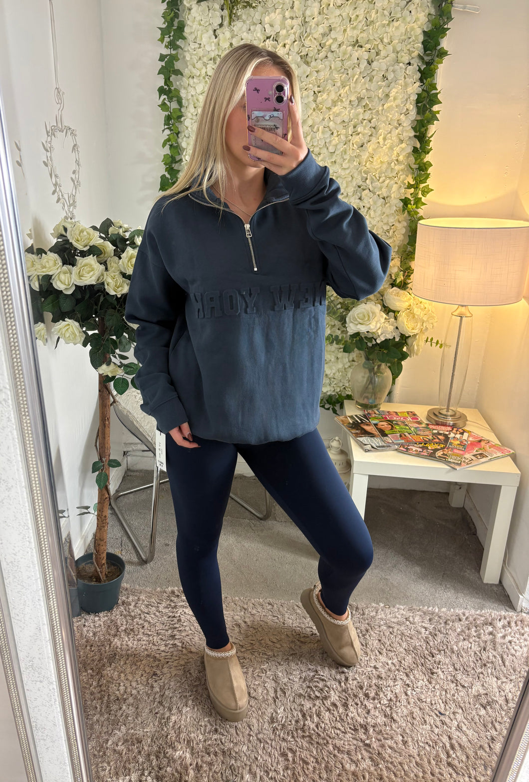 New York 1/4 Zip Blue