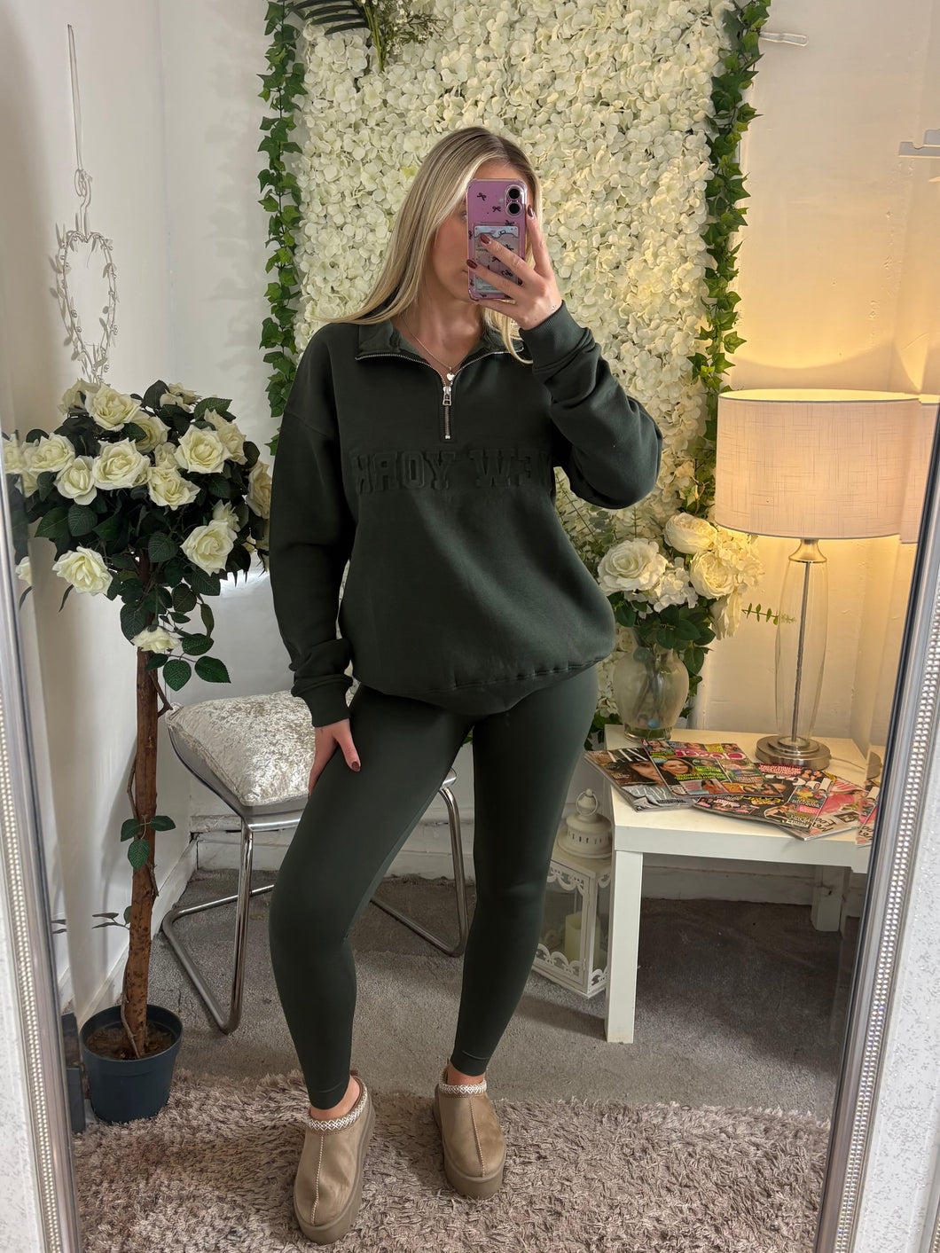 New York 1/4 Zip Khaki