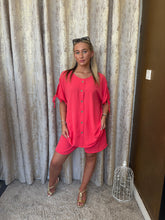 Load image into Gallery viewer, Brooke Button Short Set Pink
