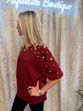 Load image into Gallery viewer, Amy T-shirt Burgundy
