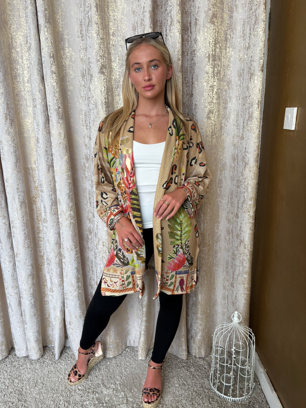 Robin Cardigan Animal Print
