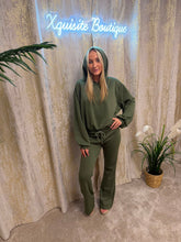 Load image into Gallery viewer, Holly Hoodie Set Khaki
