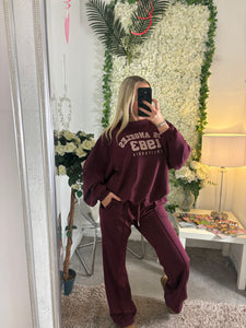 Los Angeles Tracksuit Burgundy