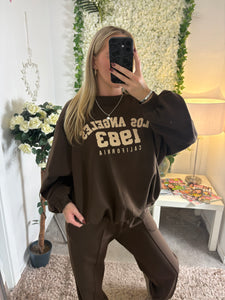 Los Angeles Tracksuit Brown