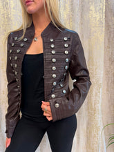 Load image into Gallery viewer, Aimee Leather Jacket Brown

