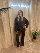 Load image into Gallery viewer, Holly Hoodie Set Brown
