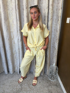 Anya Shirt Set Lemon